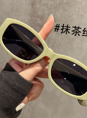 复古老钱风茶色墨镜女2025新款
