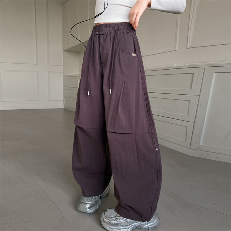 儿童装女童春装裤子长裤2026新款中大童女孩春秋款休闲阔腿弯刀裤,淘宝优惠券,粉丝福利购,淘宝优惠卷