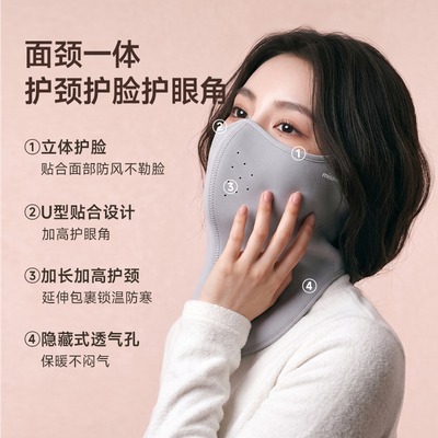 MissWiss加绒保暖半脸护颈面罩
