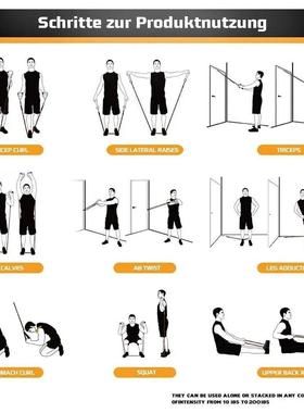 Resistance Bands Set Tension Pull Rope for Men Women Workout