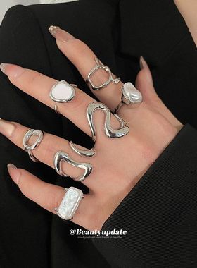 百搭滴油跨境开口个性食指欧美