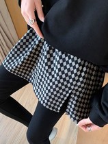 Cover Butt Stack Wearing Half Body Skirt Woman Winter Large Yard Hitch Small Fart Curtain Down Swing Matching Sweater Sweater To Base God