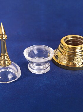 极速噶乌舍利塔i亚克力佛塔摆件供奉菩提塔透明电镀可拆宝塔八吉