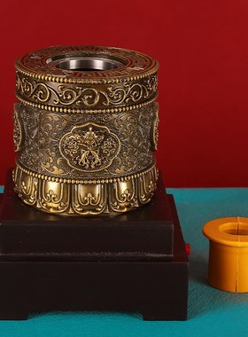 极速电动手摇电转动底座合金底座西藏式两色多款S可选手摇座莲花