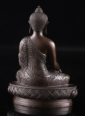 极速释迦摩尼佛像纯铜古色释迦牟尼佛像家用供奉摆件3W寸/5寸/7寸