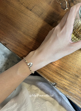 S925通体纯银小兔子编制手链女生