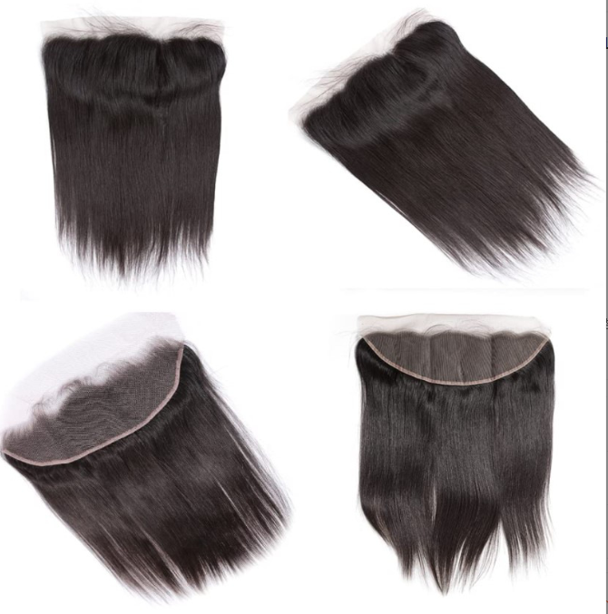 13x4 frontal closure original brazilian human hair前蕾丝发片 - 图1