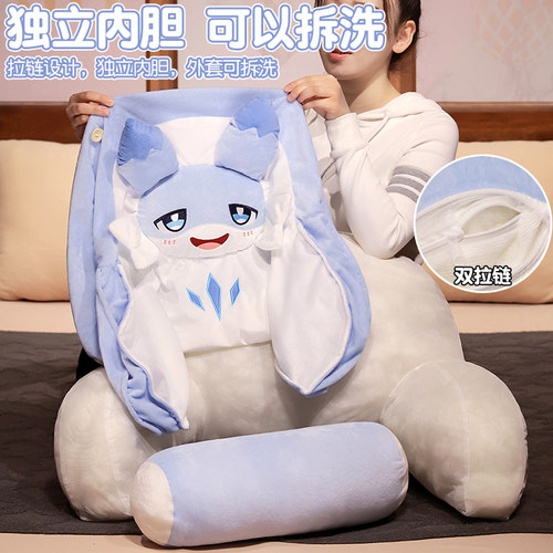 疾旋鼬床头靠垫软包大靠背学生宿舍护腰靠枕床上看书枕头沙发抱枕 - 图1