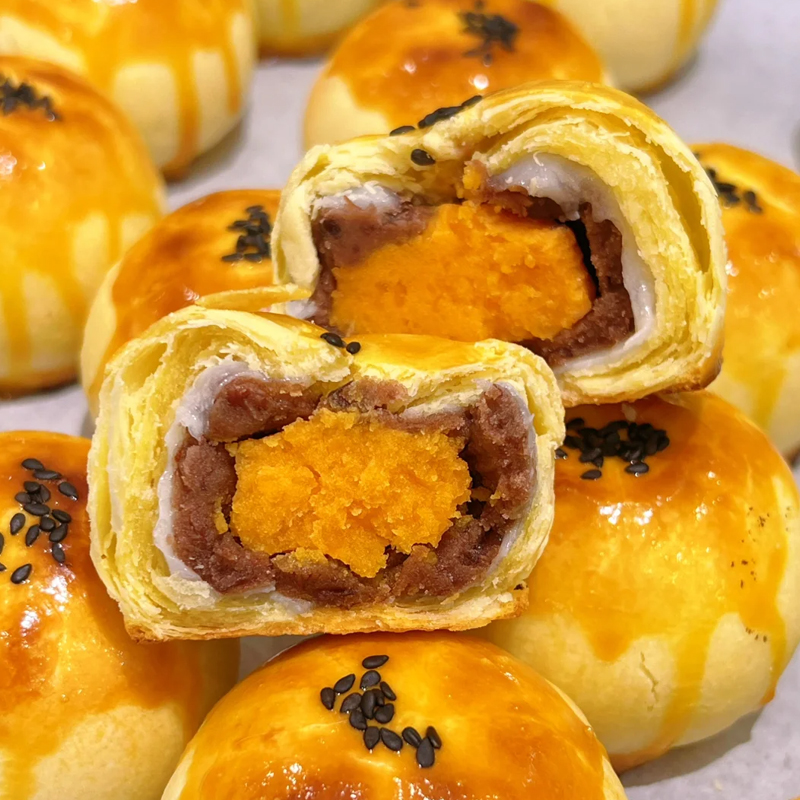 【七点食分】蛋黄酥咸蛋黄豆沙糯米糍450g