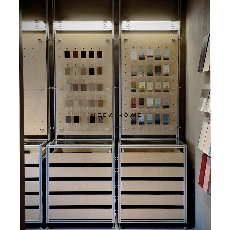 Top-level hole board marine board aluminum profile entrance partition display cabinet bucket cabinet container shelf