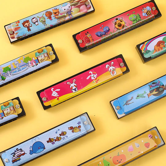 木质卡通口琴儿童玩具音乐礼物16孔口风琴小学生初学者兴趣吹奏