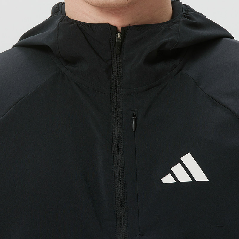 阿迪达斯三叶草男装梭织连帽夹克外套26春季新款跑步运动服KQ8060,淘宝优惠券,粉丝福利购,淘宝优惠卷