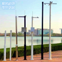 Cell outdoor monitoring upright bar 3-4-6-meter splicing sectional combined column engineering camera stainless steel