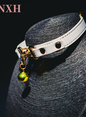 NNXH定制刻字项圈颈圈皮质K9男女配饰ckoker牵引套装