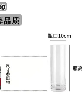 催旺桃花阵催出正缘玻璃花瓶透明大直插花富贵竹桃花