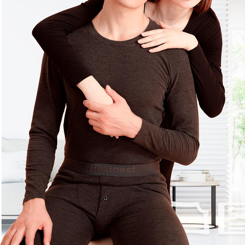 保暖内衣男女情侣套装双面磨毛
