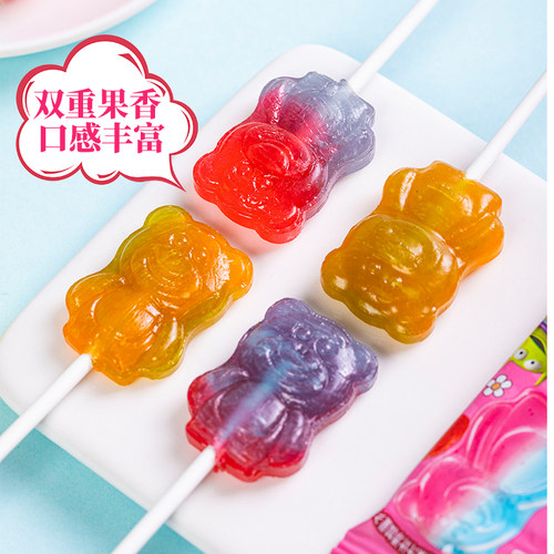 滨崎迪士尼双色棒棒糖果味儿童网红糖果结婚喜庆休闲独立包装零食 - 图1