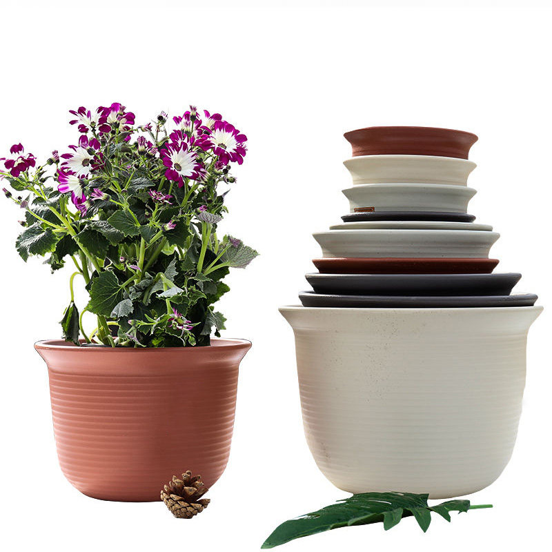 矮款花盆家用塑料树脂托盘加厚室外客厅阳台向日葵多肉花卉绿植盆,淘宝优惠券,粉丝福利购,淘宝优惠卷