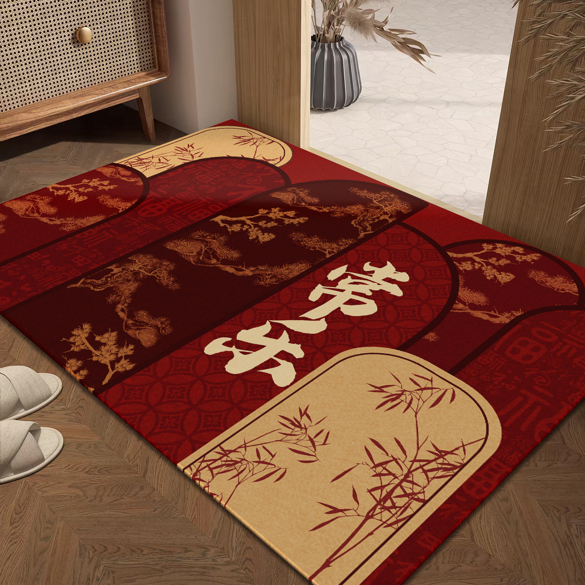 新春过年入户门地垫中式喜庆红色门垫门口进门脚垫耐脏防滑垫子,淘宝优惠券,粉丝福利购,淘宝优惠卷