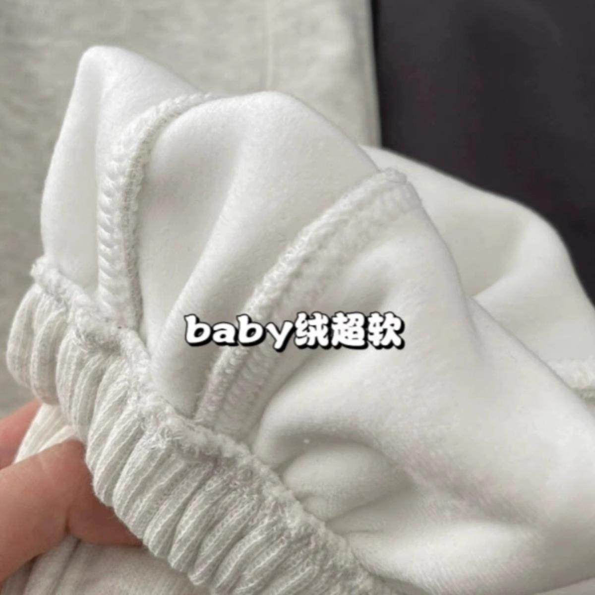 版型真的绝啦！灰色加绒运动裤女胖MM遮肉显瘦冬季羊羔绒棉裤卫裤,淘宝优惠券,粉丝福利购,淘宝优惠卷