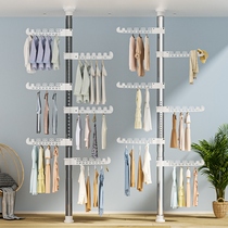  Top-floor clotheshorse on floor hanging hanger multifunctional metal Easy hanging bag hanger