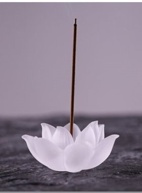 香盘香插家用香供奉香座摆件点香座薰炉底座莲花香炉琉璃线香室内