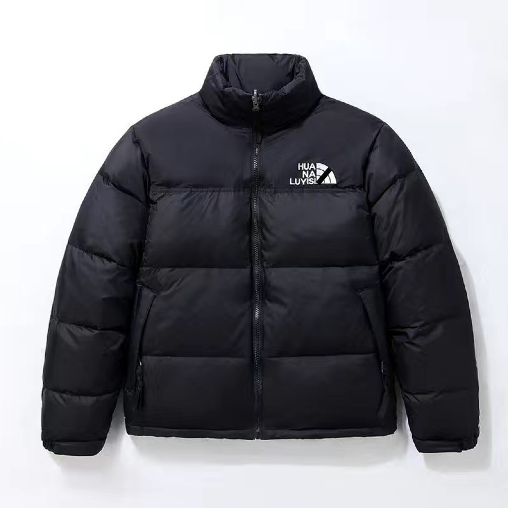 2025新款羽绒服男女冬季潮流加厚保暖拼色面包刺绣白鸭绒短款外套