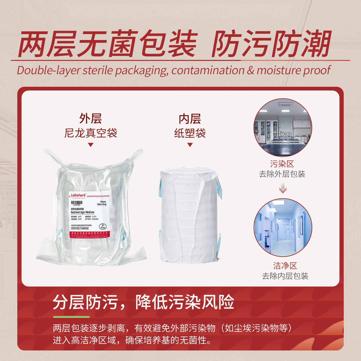 Labshark营养琼脂培养基微生物弧菌平板LB琼脂平板TSA细菌培养皿,淘宝优惠券,粉丝福利购,淘宝优惠卷