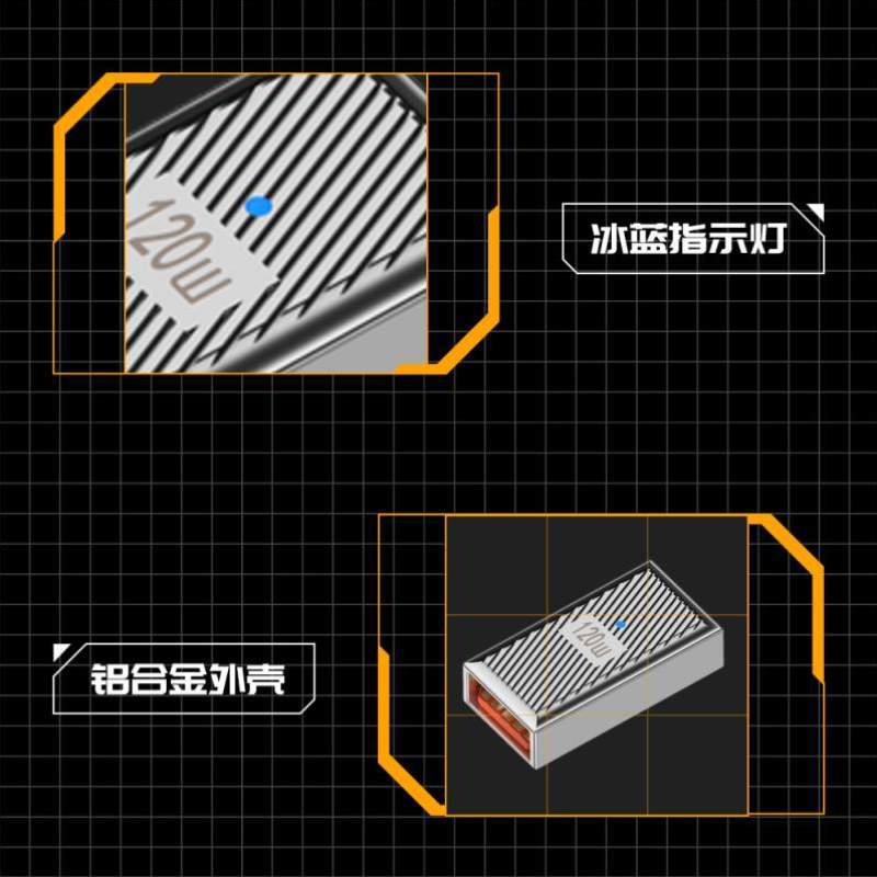 电脑90USBC3typecOTG优盘转换器侧弯型U盘转接头度1连接公转PD120 - 图3