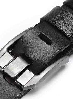 Mens Waist Belt Men Belts Leather Man For Jeans Black Male1