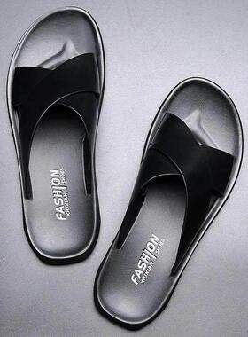 Sandals for Men Slippers Genuine Leather Luxury Brand Fashio