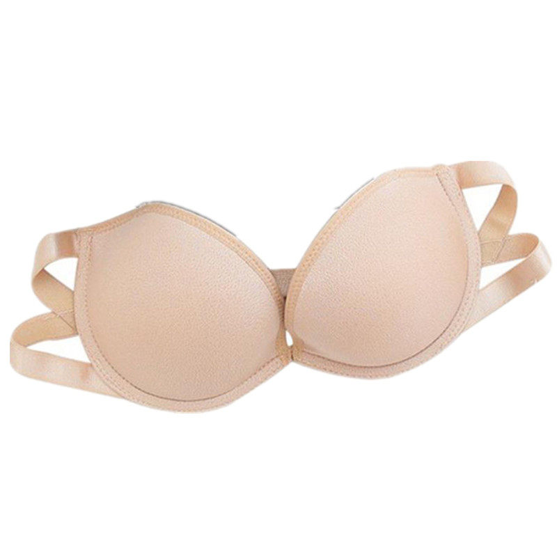 无肩带内衣聚拢防滑上托小胸加厚无带婚纱礼服文胸一字肩隐形胸贴,淘宝优惠券,粉丝福利购,淘宝优惠卷