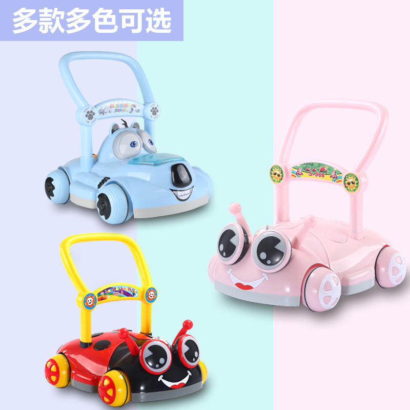 手推学步车防o型腿手推车女孩多功能男宝宝防侧翻学步推车助步车 - 图0