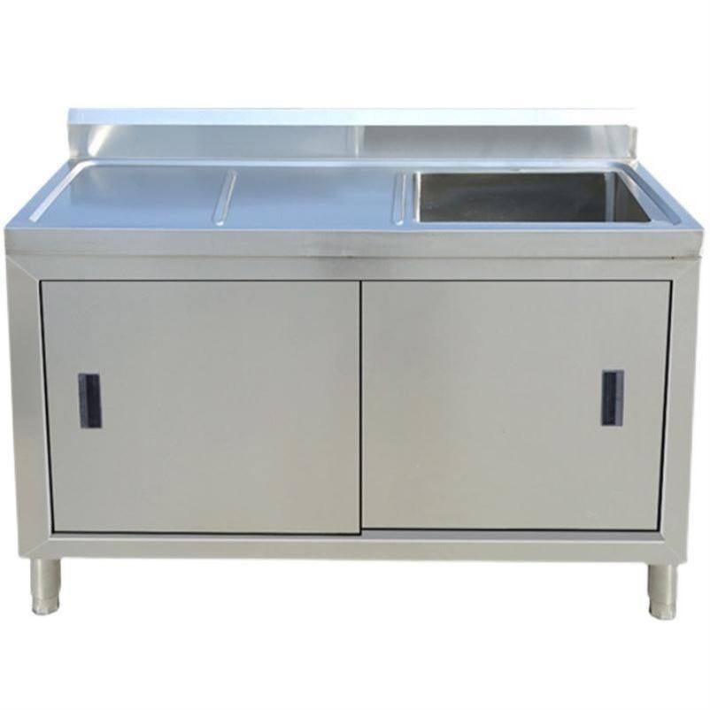加厚不锈钢水槽水池柜一体式洗碗池沥水池洗菜单池操作台家用橱柜,淘宝优惠券,粉丝福利购,淘宝优惠卷