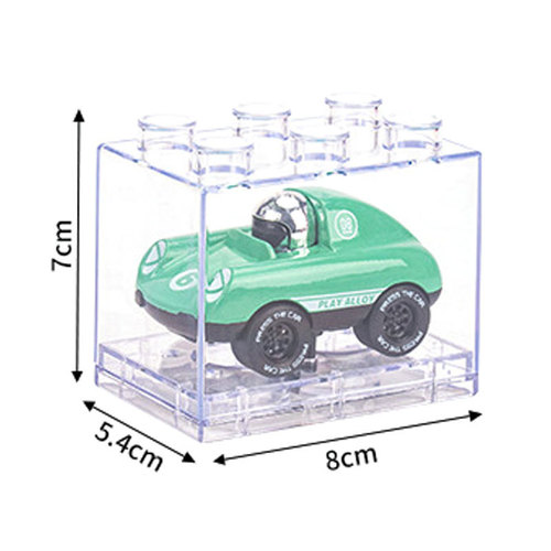 迷你卡通Q版合金赛车按压滑行男孩儿童汽车模型玩具精致小巧摆件