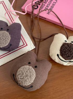 可爱毛绒绒小动物项链女秋冬长款挂脖毛衣链年新款爆款卫衣链