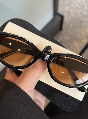 jennie珍妮同款gn墨镜roco明星网红辣妹猫眼复古高级感太阳眼镜女