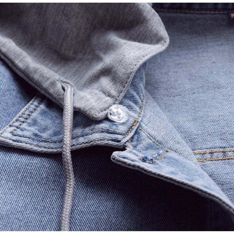 2024春秋新款修身连帽牛仔马甲女短款单排扣无袖坎肩百搭学生上衣,淘宝优惠券,粉丝福利购,淘宝优惠卷