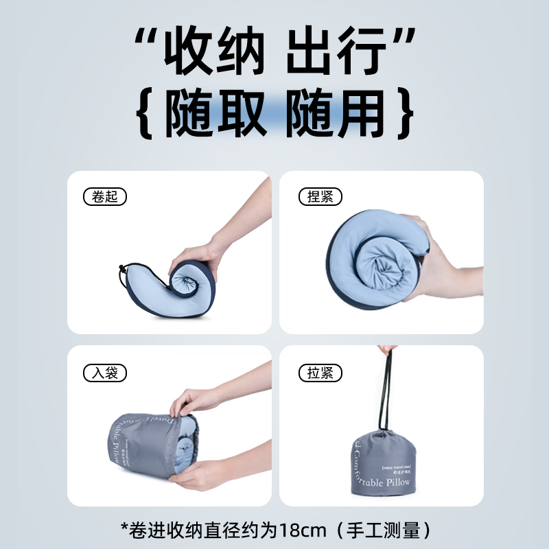 u型枕旅行便携飞机睡觉神器颈椎脖子靠枕记忆棉u形枕头女生护颈枕 - 图2