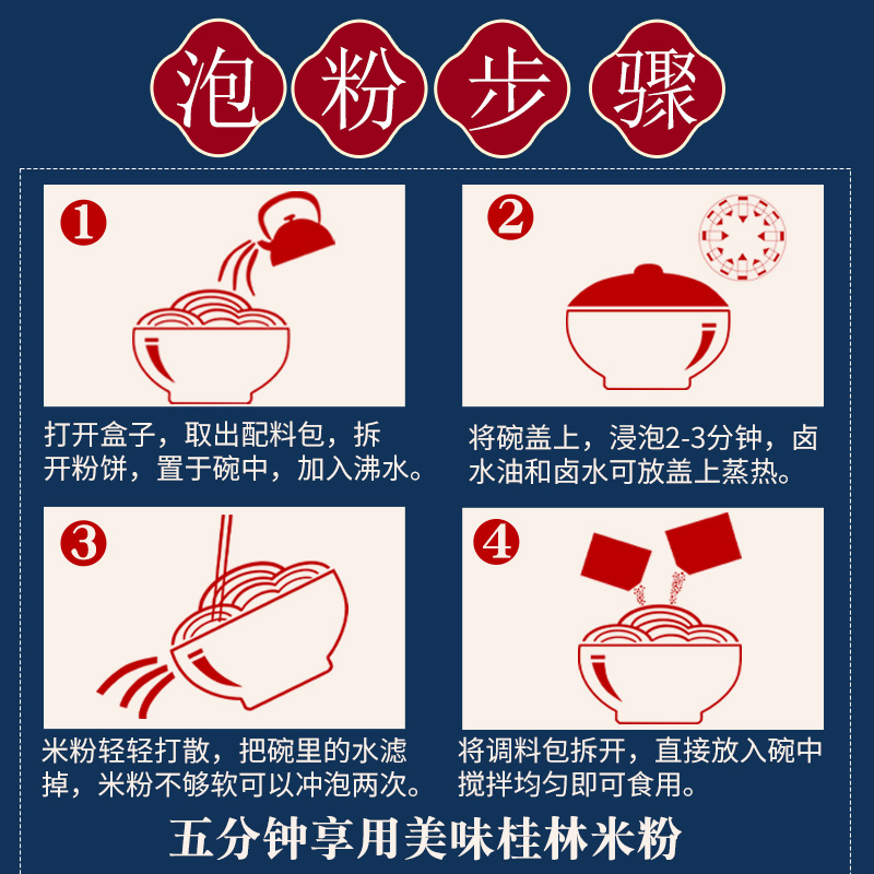 广西桂林米粉正宗速食冲泡卤粉袋装粉丝米线云南江西拌粉特产卤水 - 图2