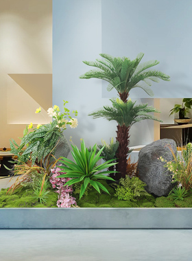 仿真绿植造景组合盆栽景观摆设