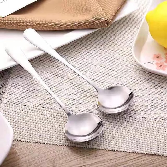 Thickened stainless steel spoon fruit children's home spoon