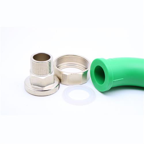 PPR外丝活接弯头20 25 32家装铜内丝活接大弯头顺水弯头4分6分1寸 - 图1