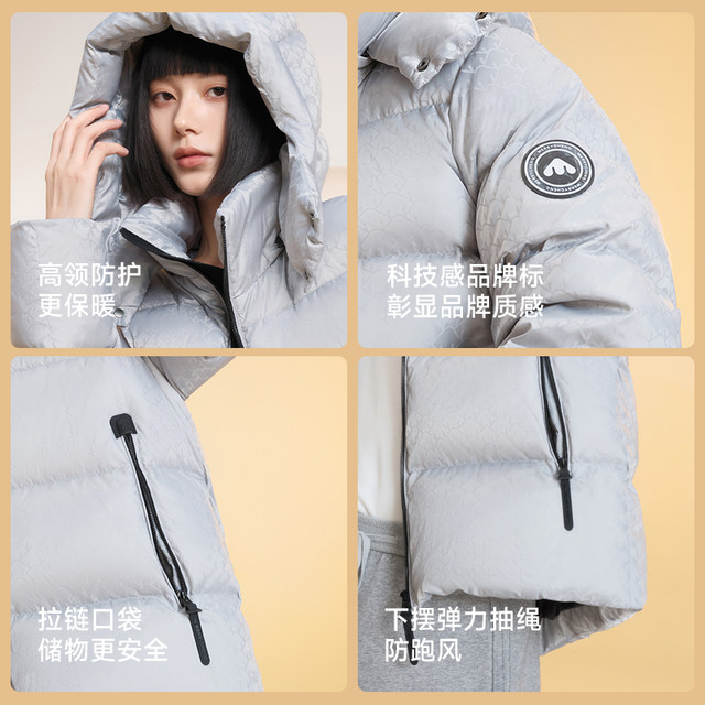 Meili City Warm Velvet Jacket Winter Men's and Women's Thickened Hooded Down Jacket 122