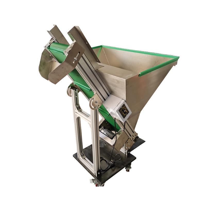 推荐皮带上料斗提升机瓶盖细小颗粒自动爬坡输送机不锈钢上料机 - 图3