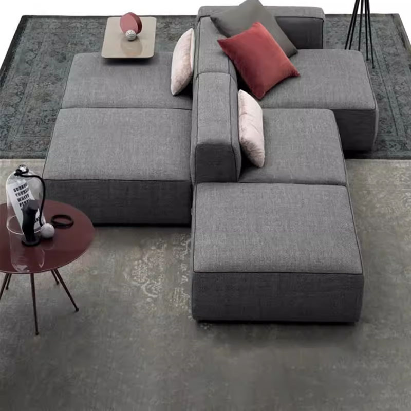 意式极简创意模块背靠背组合沙发现代简约客厅双面设计工作室沙发