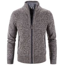 New Spring Autumn Knitted Sweater Men Fashion Slim Fit Cardi