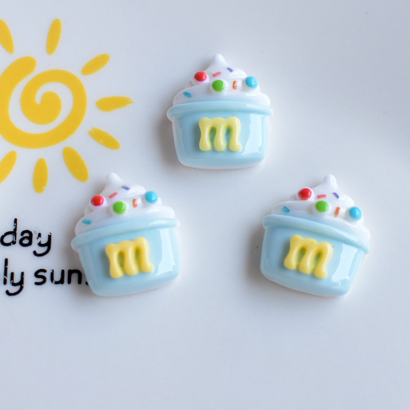 卡通M豆巧克力棒棒糖饼干立体水杯贴发夹贴显示屏咕卡装饰洞洞鞋 - 图2