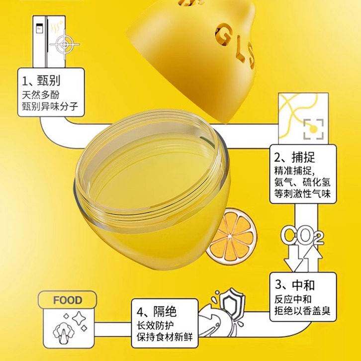 日本冰箱除味蛋除味剂除臭剂除异味神器家用去味净化盒杀菌食品级