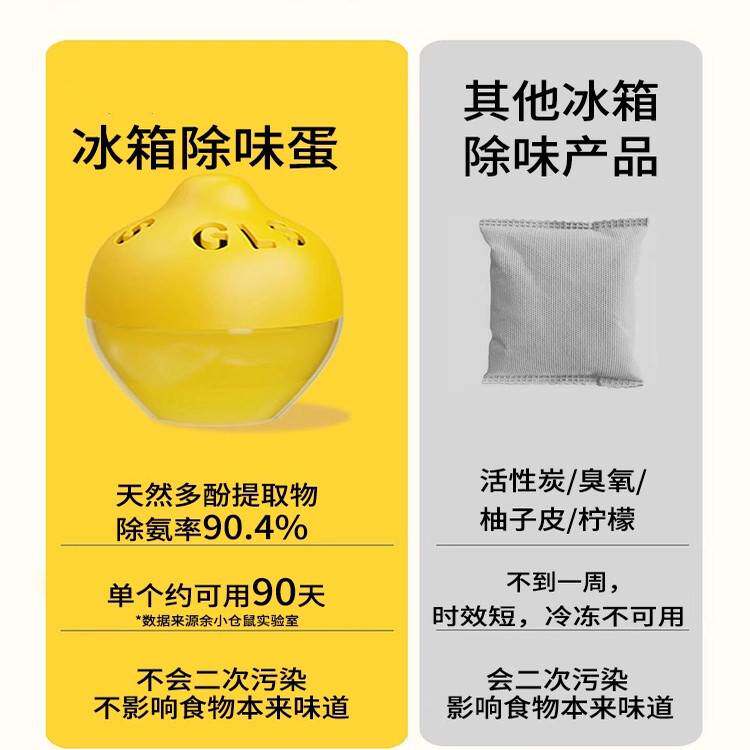 日本冰箱除味蛋除味剂除臭剂除异味神器家用去味净化盒杀菌食品级